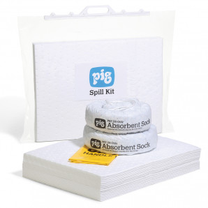 Kit d'absorbants hydrocarbures PIG® 30 L dans un sac clipsable